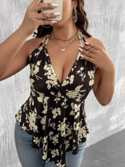 Blusa Dama Estampada Flores